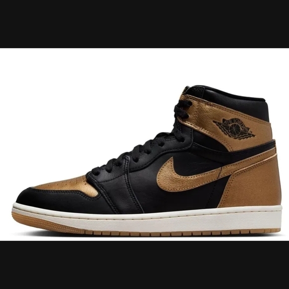 Jordan Men's Black and Tan Sneakers - Picture 1 of 5